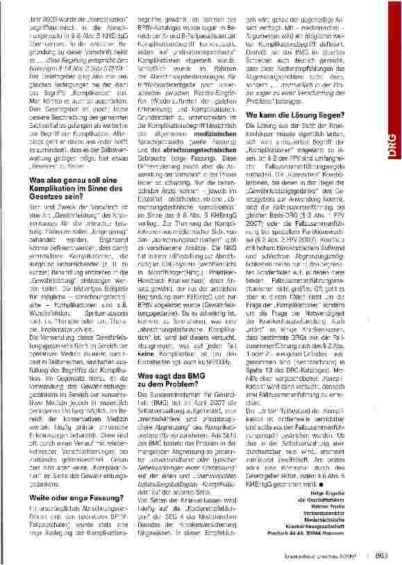 Vorschauseite 2: Wenn die Abrechnung zur Komplikation wird