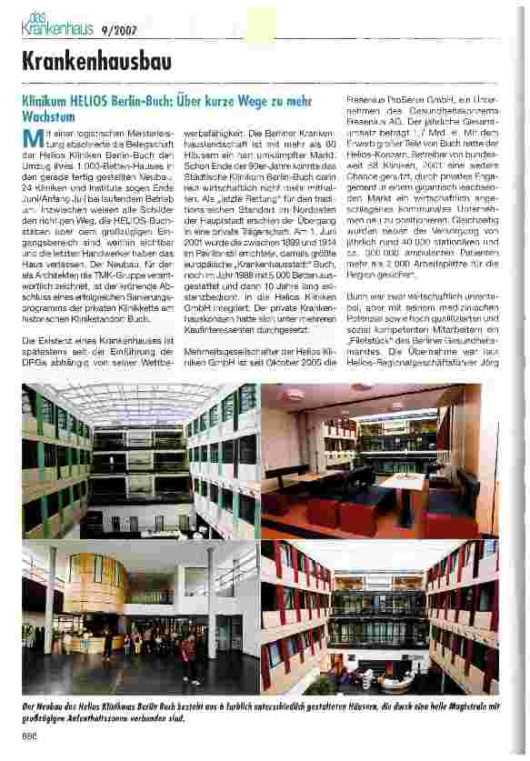 Vorschauseite 1: Krankenhausbau