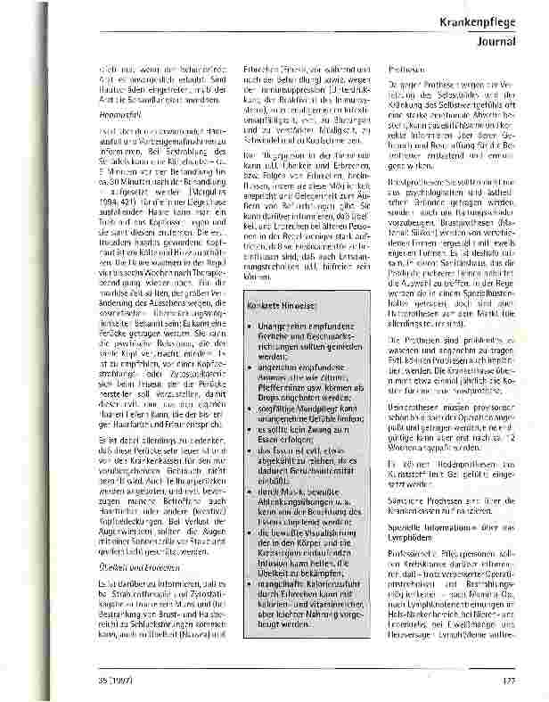 Vorschauseite 4: Ambulante Pflege in der Onkologie - Pflegesituation zu Hause