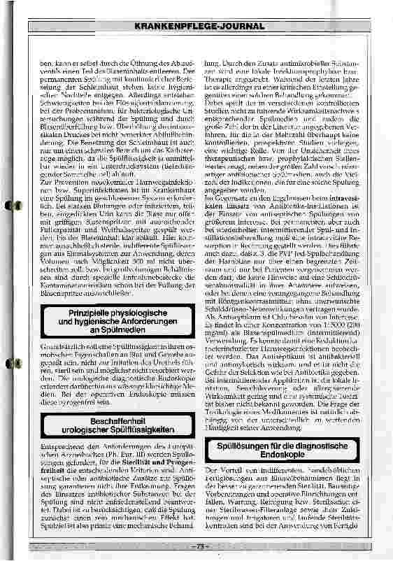 Vorschauseite 4: Hygienische Aspekte beim Einsatz von Spüllösungen