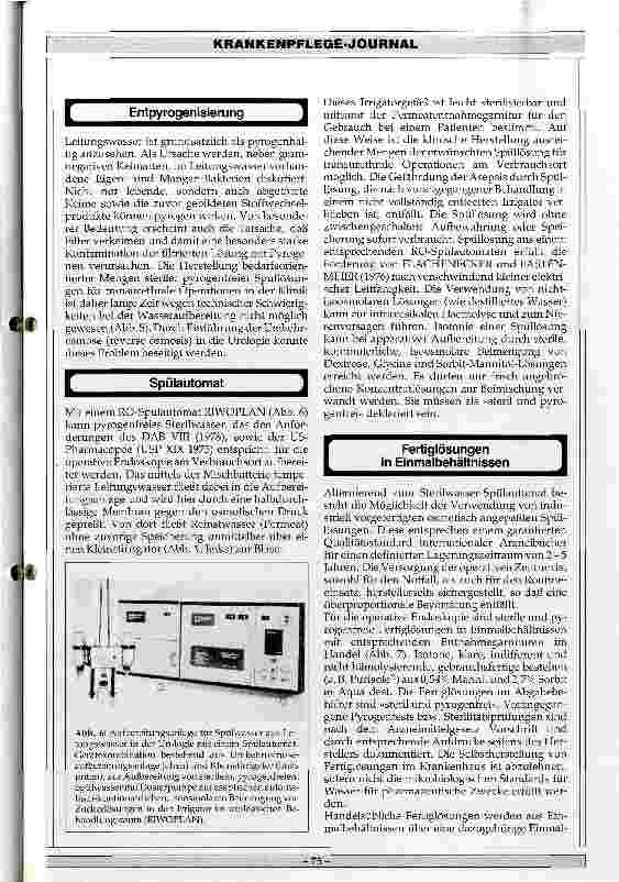 Vorschauseite 6: Hygienische Aspekte beim Einsatz von Spüllösungen