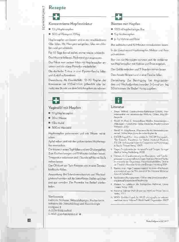 Vorschauseite 5: Hopfen, Hormone und Bier
