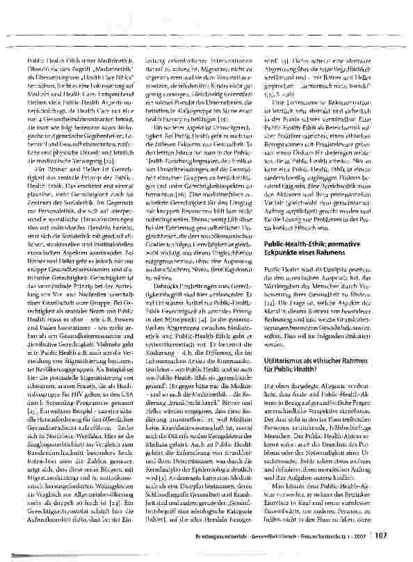 Vorschauseite 5: Public-Health-Ethik in Abgrenzung zur Medizinethik