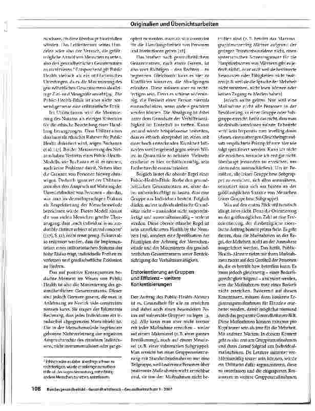 Vorschauseite 6: Public-Health-Ethik in Abgrenzung zur Medizinethik