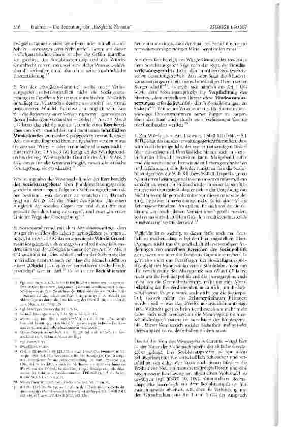 Vorschauseite 2: Die Bedeutung der Ewigkeits-Garantie nach Art. 79 Abs, 3 GG für unsere gegenwärtige Sozialstaatsdebatte