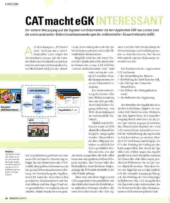 Vorschauseite 1: CAT macht eGK