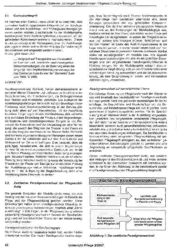 Vorschauseite 2: Erfassen und Bewerten: Die curriculare Evaluation im Modellvorhaben „Pflegeausbildung in Bewegung