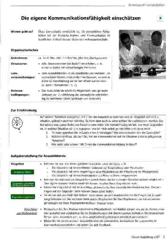 Vorschauseite 1: Die eigene Kommunikationsfähigkeit einschätzen