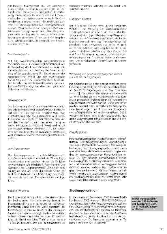 Vorschauseite 3: Komplexfallpauschalen in der Herzchirurgie - ein Modellprojekt zur Frührehabilitation