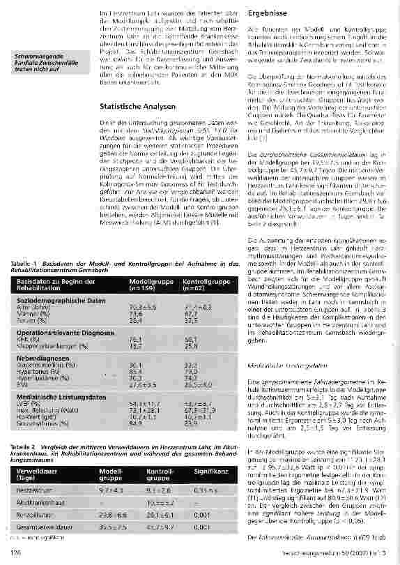 Vorschauseite 4: Komplexfallpauschalen in der Herzchirurgie - ein Modellprojekt zur Frührehabilitation