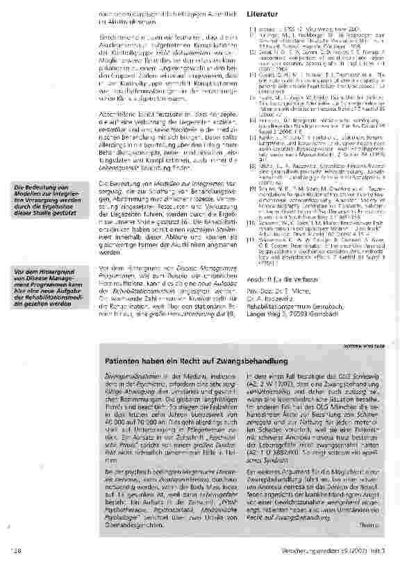 Vorschauseite 6: Komplexfallpauschalen in der Herzchirurgie - ein Modellprojekt zur Frührehabilitation