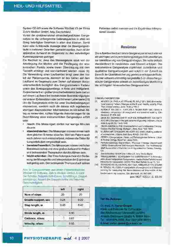 Vorschauseite 6: Die Ganganalyse Grundlagen und Methoden