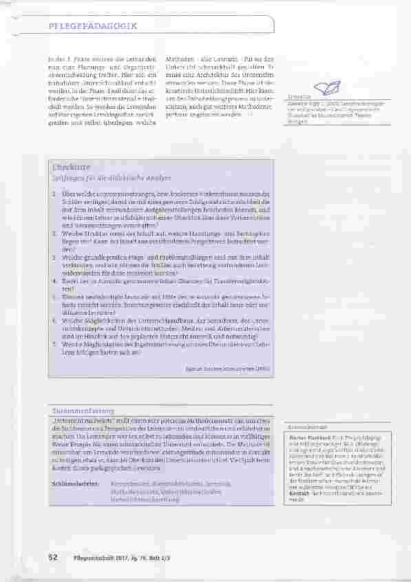 Vorschauseite 2: Unterrichts-Methodik als päödagogisches Gewürz