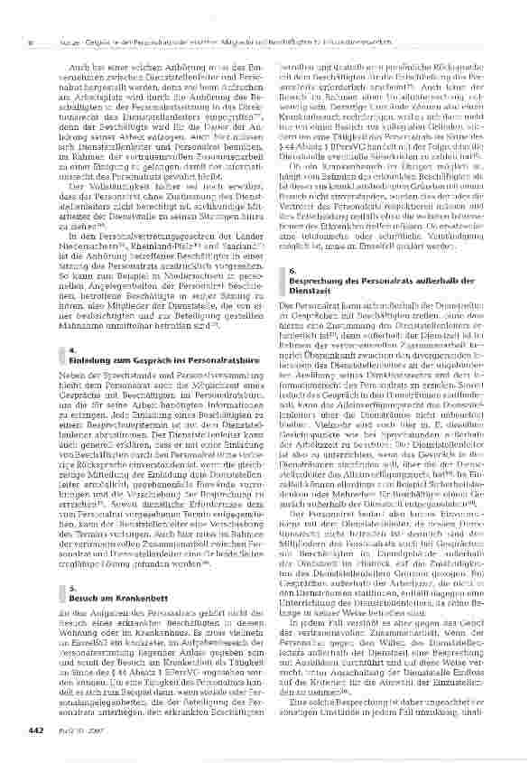 Vorschauseite 3: Gespräche des Personalrats odereinzelner Mitglieder mit Beschäftigten zu Informationszwecken