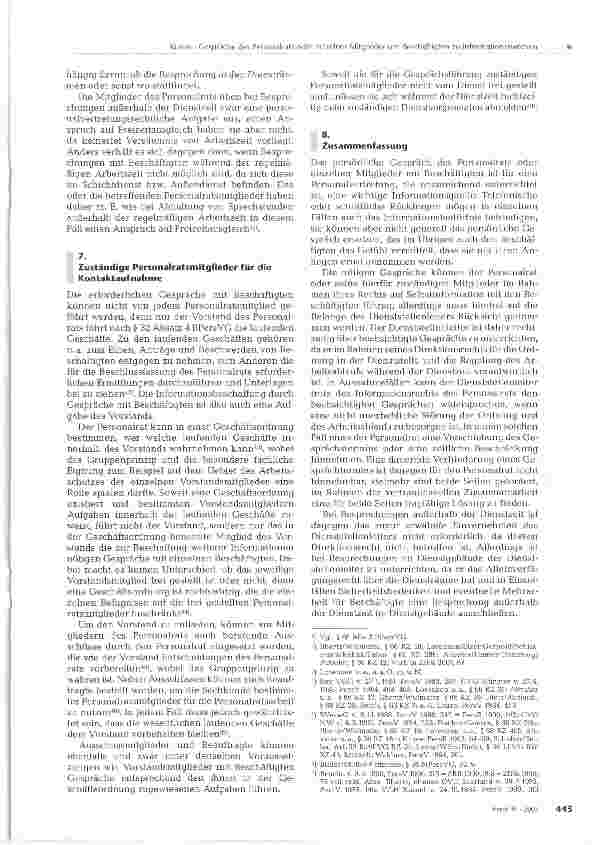 Vorschauseite 4: Gespräche des Personalrats odereinzelner Mitglieder mit Beschäftigten zu Informationszwecken