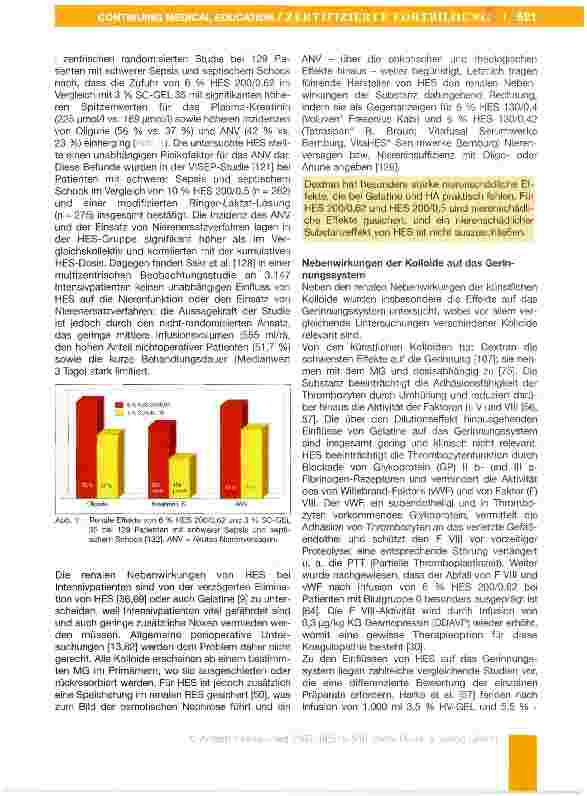 Vorschauseite 4: Volumenund Flüssigkeitsersatz - Physiologie, Pathophysio-iogie. Pharmakologie und klinischer Einsatz (Teil II)