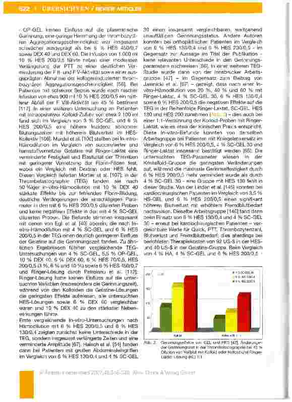Vorschauseite 5: Volumenund Flüssigkeitsersatz - Physiologie, Pathophysio-iogie. Pharmakologie und klinischer Einsatz (Teil II)