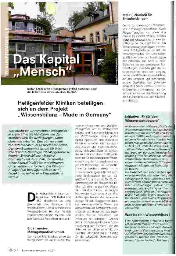 Vorschauseite 1: Das Kapital Mensch