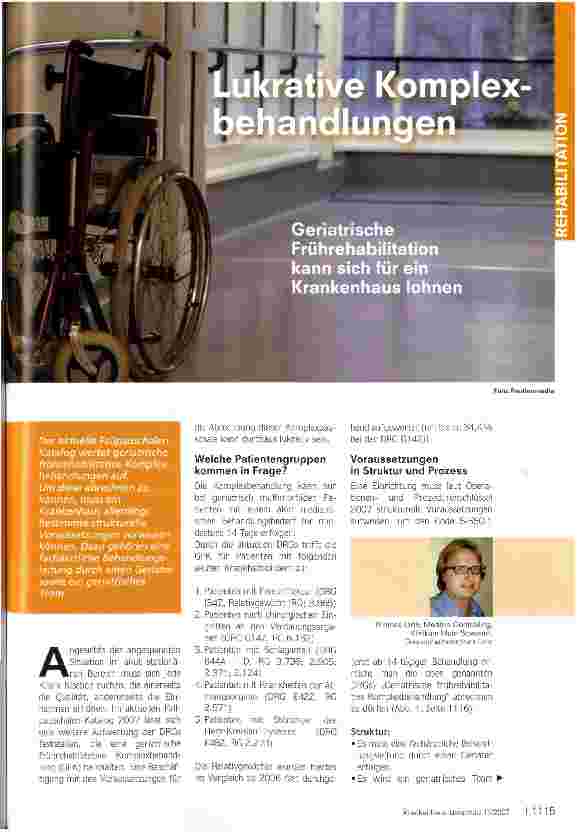 Vorschauseite 1: lukrative Komplexbehandlungen