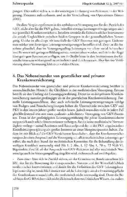 Vorschauseite 6: Soziale Ungleichheit und Pflege