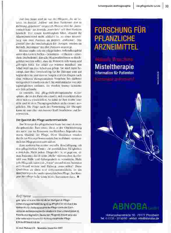 Vorschauseite 4: Die pflegerische Geste
