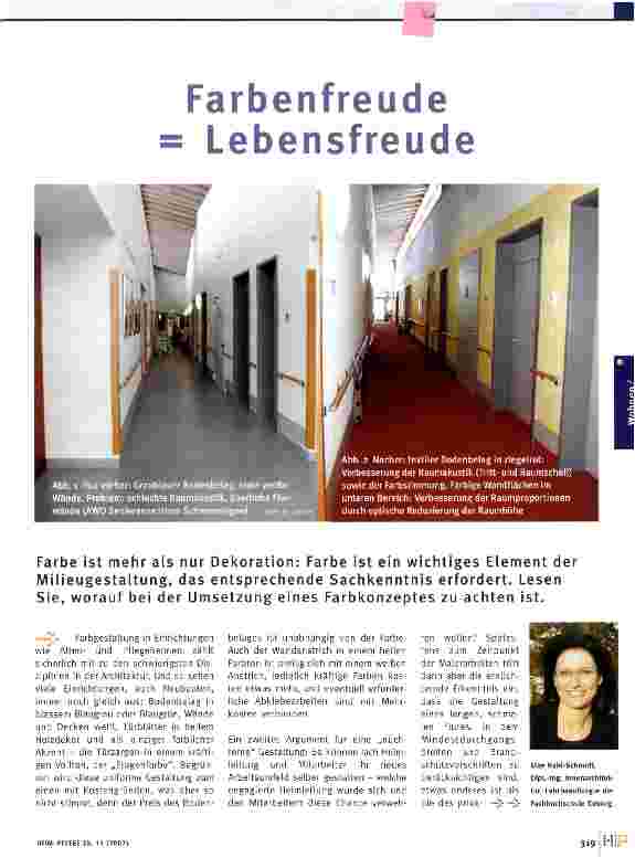 Vorschauseite 1: Farbenfreude = Lebensfreude