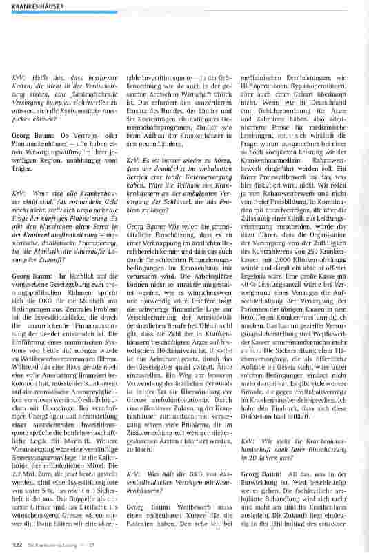 Vorschauseite 3: Wettbewerb muss einen rechenbaren Nutzen für die Patienten haben.