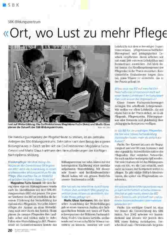 Vorschauseite 1: Ort, wo Lust zu mehr Pflegewissen entsteht