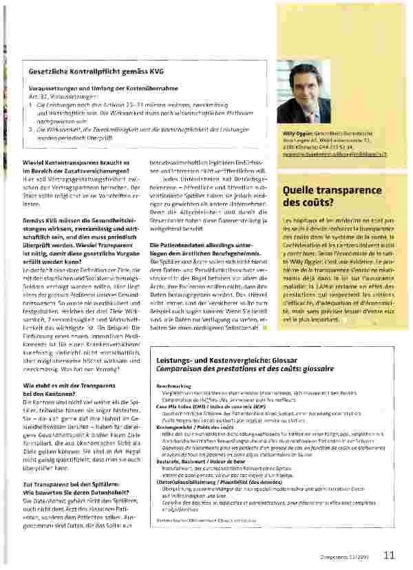 Vorschauseite 2: Notwendigkeit und Grenzen der Kostentransparenz