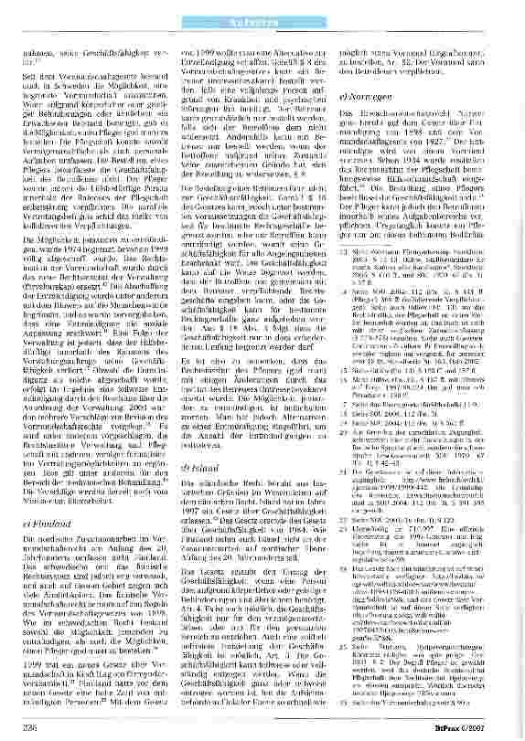 Vorschauseite 3: Das Erwachsenenschutzrecht in Skandinavien und seine Reform