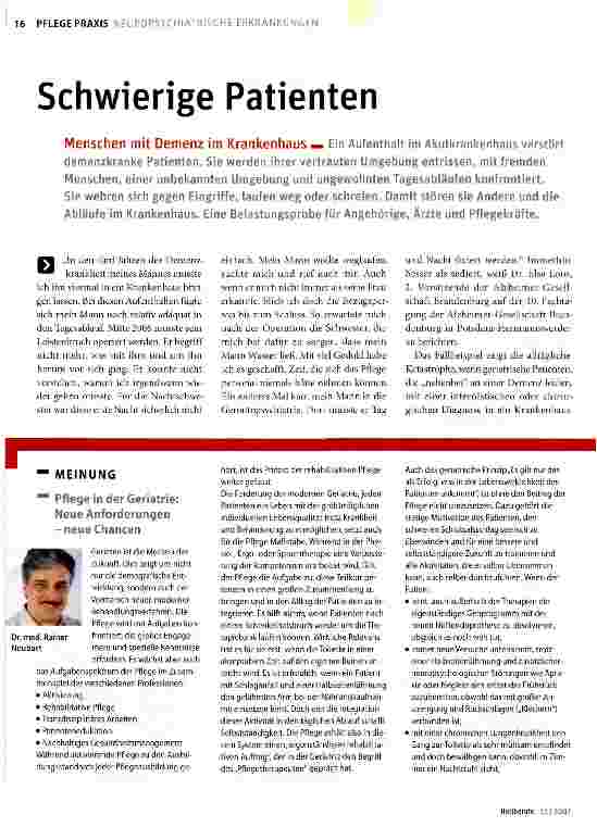 Vorschauseite 1: Schwierige Patienten