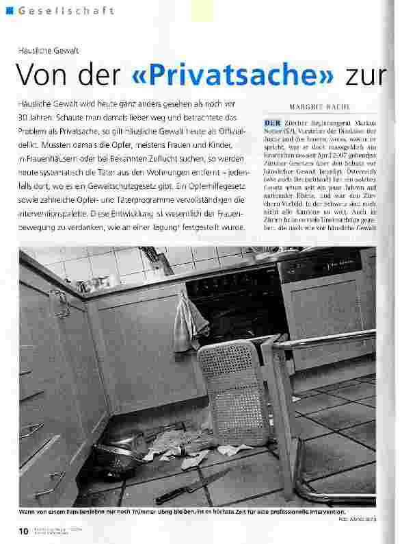 Vorschauseite 1: Von der Privatsache zur öffentlichen Intervention