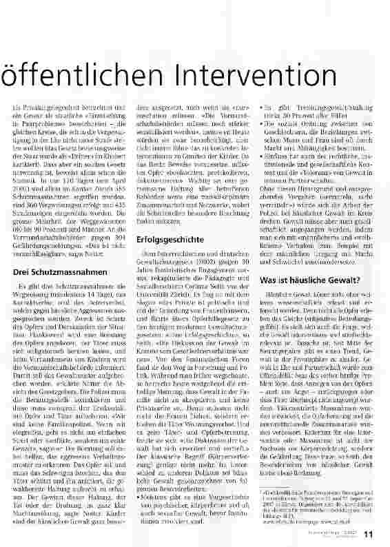Vorschauseite 2: Von der Privatsache zur öffentlichen Intervention