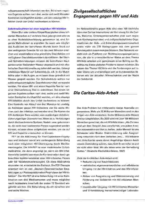 Vorschauseite 3: Gemeinsam gegen Aids