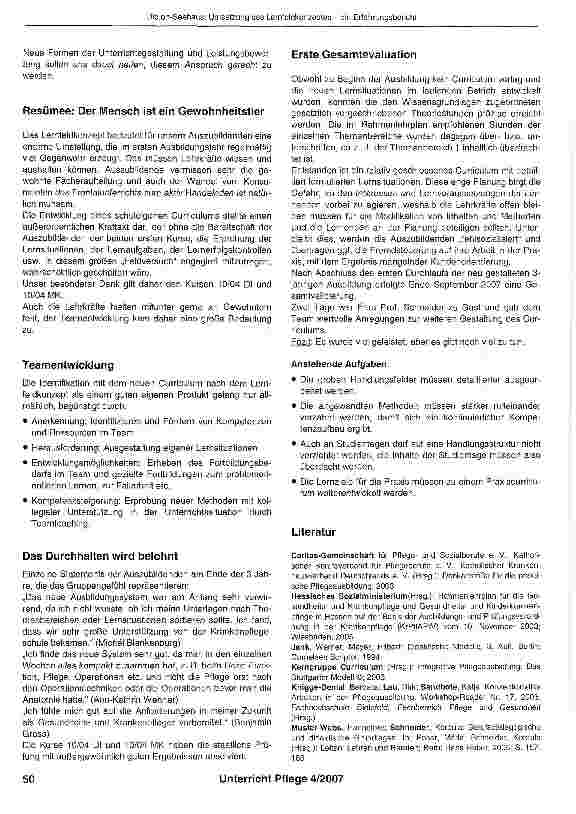 Vorschauseite 5: Umsetzung des Lernfeldkonzeptesein Erfahrungsbericht