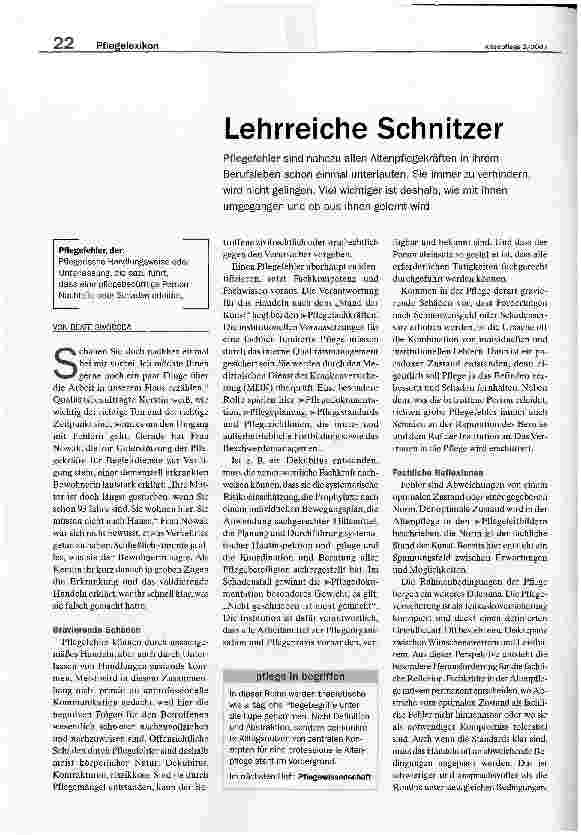 Vorschauseite 1: Lehrreiche Schnitzer