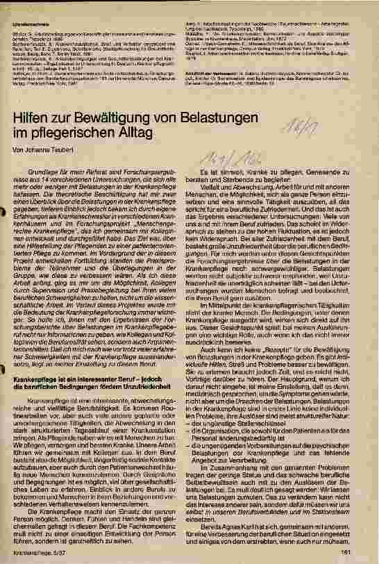 Vorschauseite 4: Arbeitsplatz Krankenbett