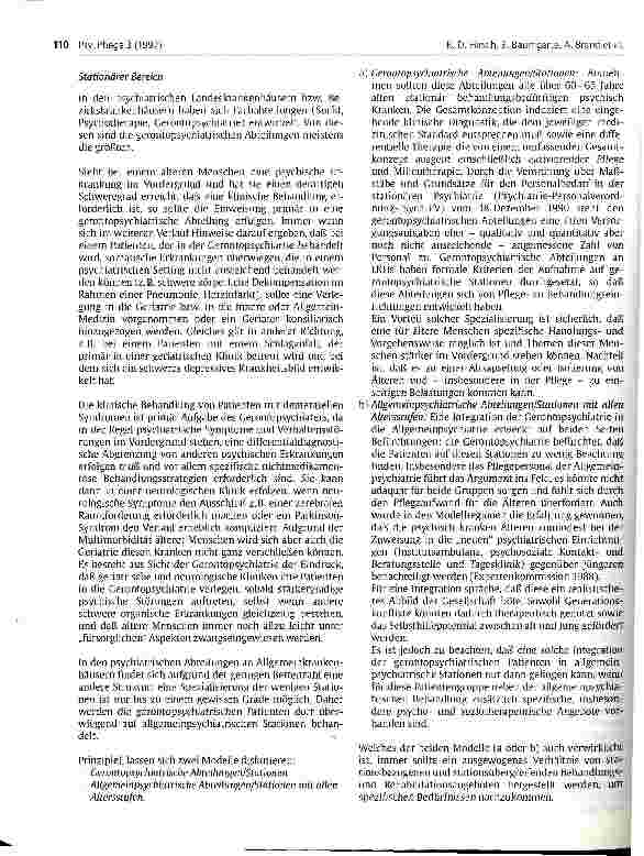 Vorschauseite 4: Zum Selbstverständnis der Gerontopsychiatrie