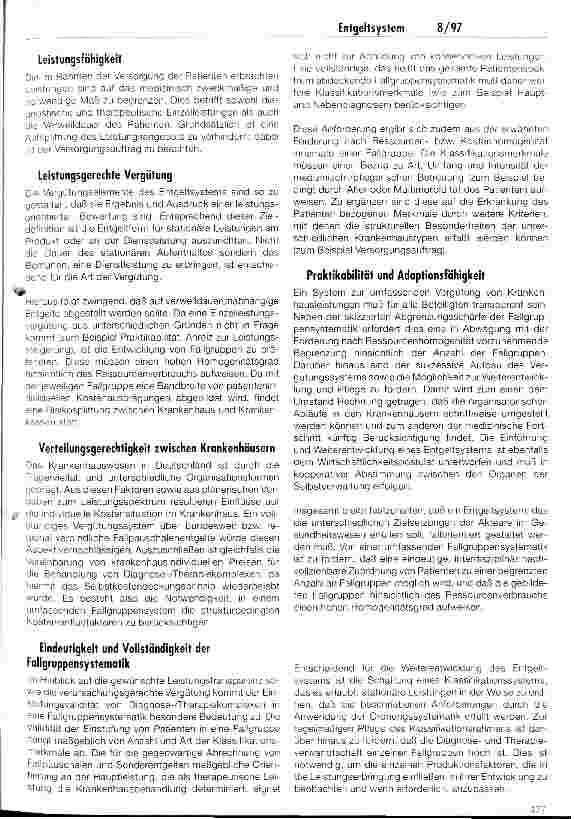 Vorschauseite 3: Weiterentwicklung des Entgeltsystems Perspektiven für die Finanzierung von Krankenhäusern