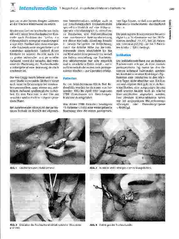 Vorschauseite 2: Die perkutane Dilatations-Tracheotomie in der Patientenbetreuung bei der früh-postoperativen Durchführung nach herzchirurgischen Eingriffen