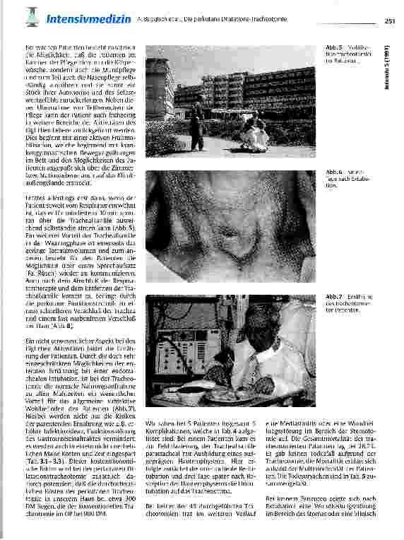 Vorschauseite 4: Die perkutane Dilatations-Tracheotomie in der Patientenbetreuung bei der früh-postoperativen Durchführung nach herzchirurgischen Eingriffen