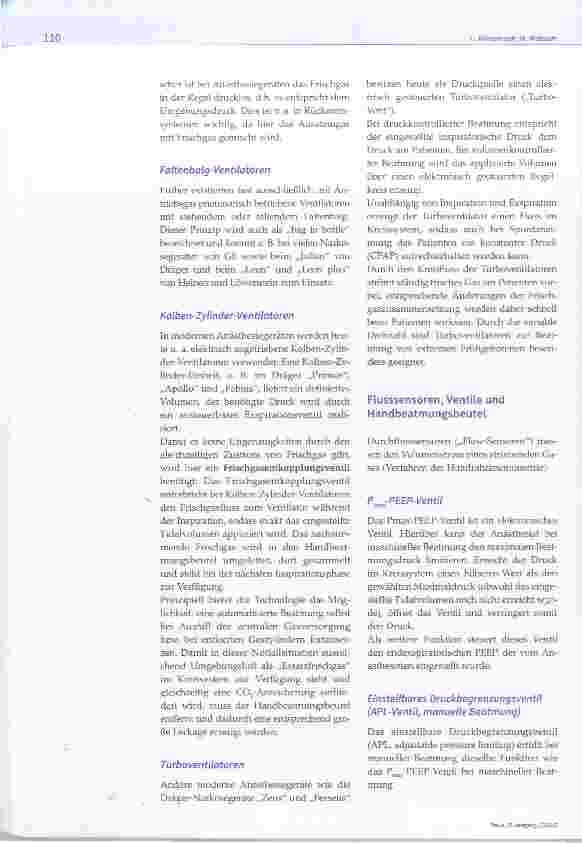 Vorschauseite 3: Aufbau und Funktion der Narkoserückatemsysteme und Narkoseventilatoren