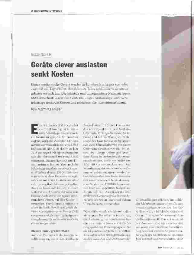 Vorschauseite 1: Geräte clever auslasten senkt Kosten