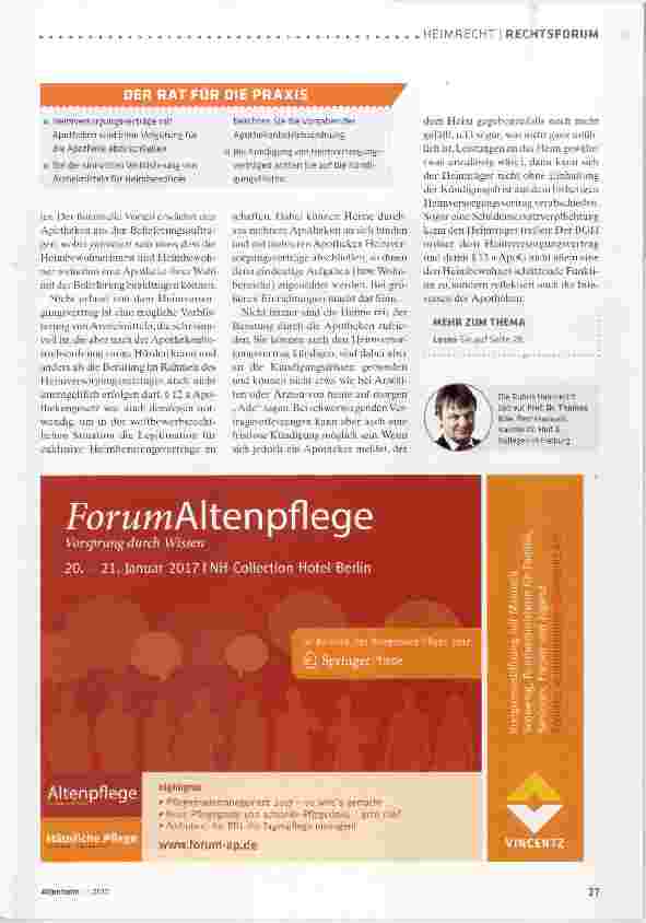 Vorschauseite 2: Achtung beim Kündigen von Vertrag mit Apotheke