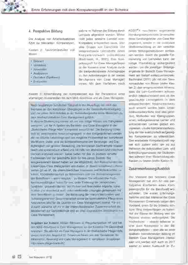 Vorschauseite 4: Perspektivenvielfalt Erste Erfahrungen mit dem Kompetenzprofil in der Schweiz