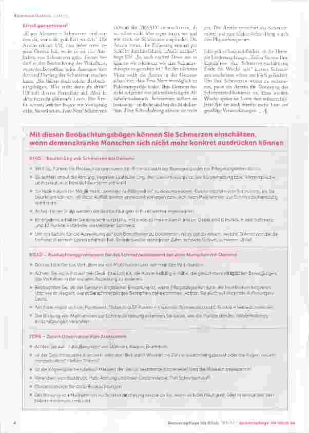 Vorschauseite 2: Schmerz, lass nach