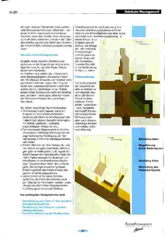 Vorschauseite 2: Akzeptanz durch Gestaltung Für ein visuelles Gesamtkonzept im klinischen Bereich