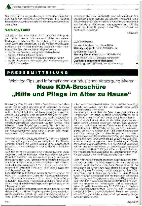 Vorschauseite 5: Moderne Qualitätsmanagementwerkzeuge - praktische Helfer im Pflegealltag