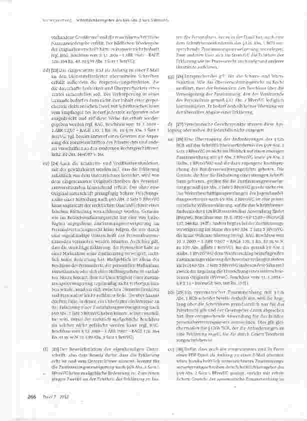 Vorschauseite 4: Zum Personalvertretungsrecht Schriftlichkeitsgebot des §69 Abs. 2 Satz 5 BPersVG