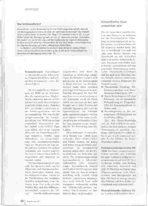 Vorschauseite 3: Doppelt profitieren mit Kinaesthetics